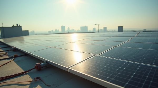 Les panneaux solaires pour produire de l'électricité durable