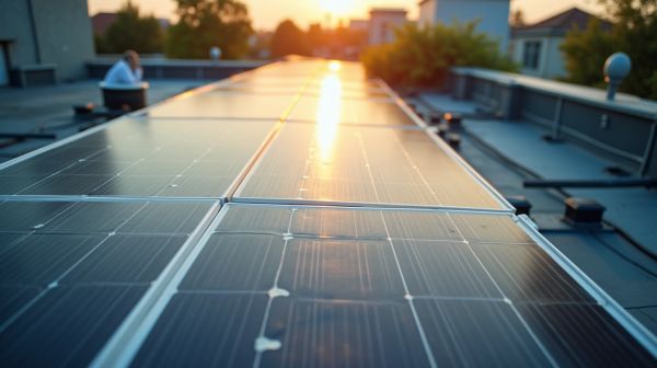 Les panneaux solaires pour produire de l'électricité durable